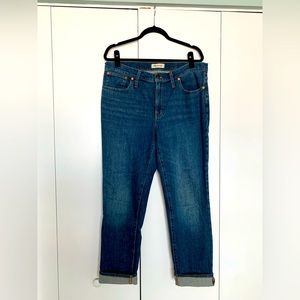 Madewell the slim boy jean size 30 dark wash jeans
